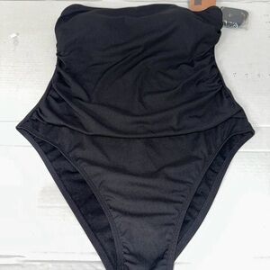 Shade & Shore Women's High Leg Cheeky One Piece Swimsuit Size XL (16)